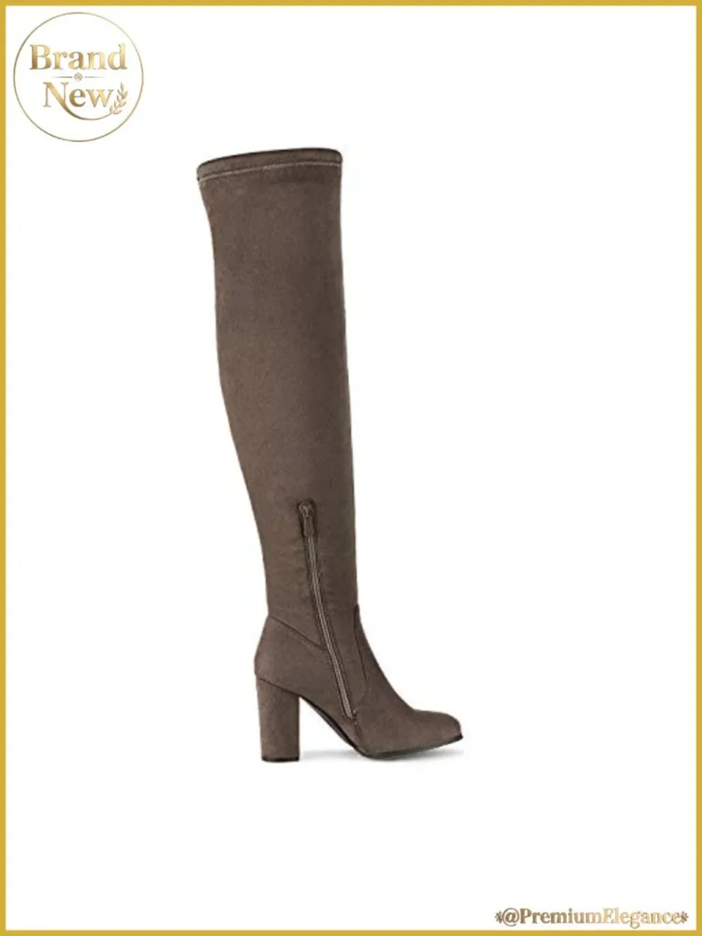 Women's Thigh High Over The Knee Stretch Faux Suede Boots 3.5